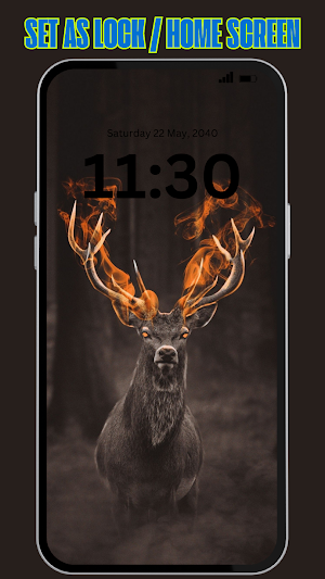Aesthetic Deer Wallpaper 4K HD Screenshot 2