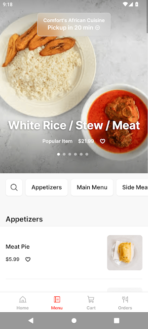Comfort's African Cuisine Screenshot 1