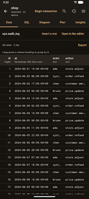 Jumbo Studio - for PostgreSQL Screenshot 2