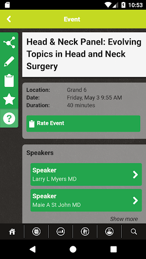 COSM Events Screenshot 2