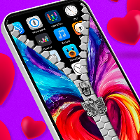 Heart Zipper Lock Screen