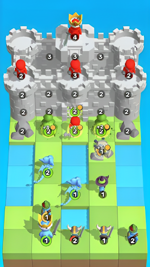 Idle Castle War- Merge Warrior Screenshot 3