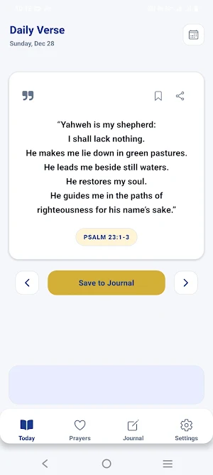 Bible App: Daily Verse Journal Screenshot 1