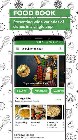 Food Book Recipes, Shopping List Screenshot 1