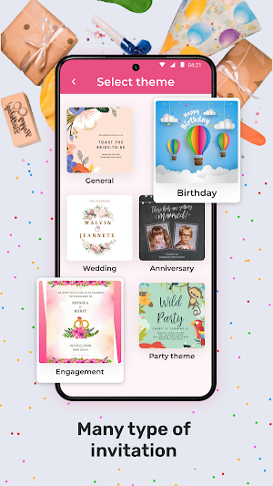 Invite Card, Birthday Card Screenshot 1