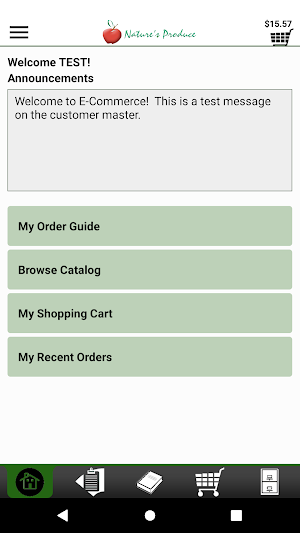 Nature's Produce Ordering Screenshot 0