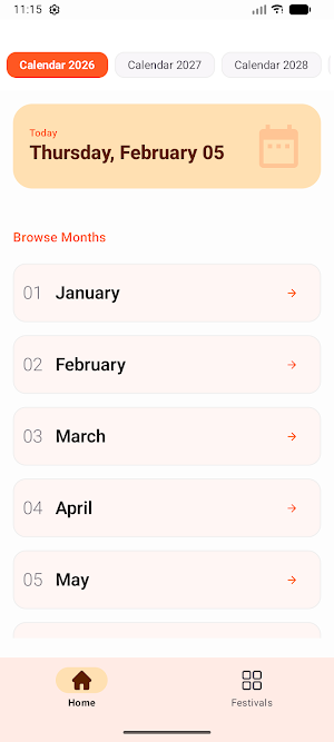 Thakur Prasad Calendar 2026 Screenshot 0
