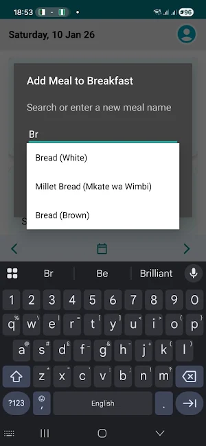 Family Meal Planner Screenshot 1