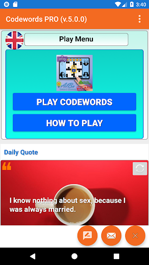 Codewords Crossword Puzzle PRO Screenshot 0