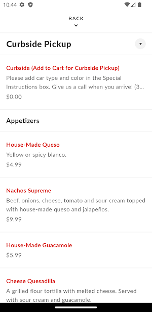 El Mexico Cafe Screenshot 2