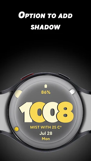 Glass Weather - Watch face Screenshot 3