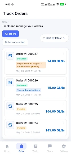 GLNs LOGISTICS Screenshot 1