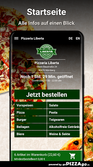 Pizzeria Liberta Nürnberg Screenshot 1