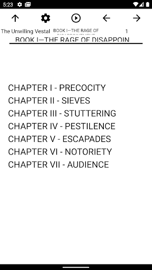 Book, The Unwilling Vestal Screenshot 1