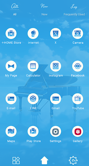 Piano in the Clouds Theme Screenshot 2