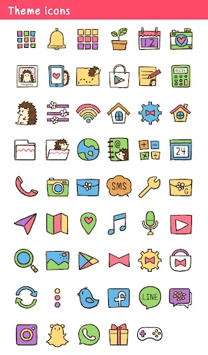 Wallpaper Cute Hedgehog Theme Screenshot 3