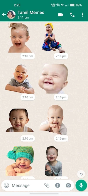 Baby Laughing Stickers Screenshot 2