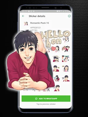 Romantic Stickers for whatsapp Screenshot 0