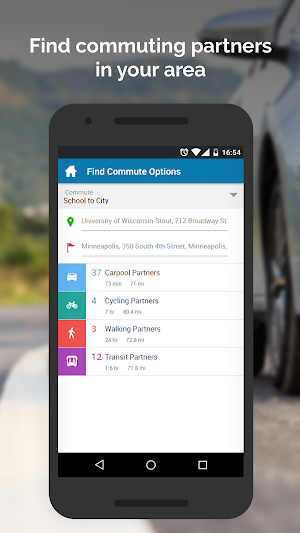 UW-Stout Rideshare Screenshot 0