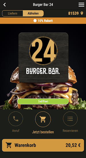 Burger Bar 24 Screenshot 0