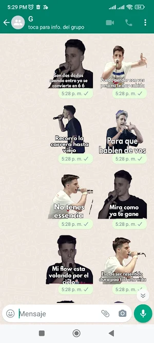 RB Batalla de Gallos Stickers Screenshot 3