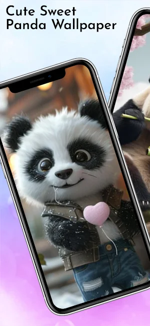Cute Sweet Panda Wallpaper HD Screenshot 1
