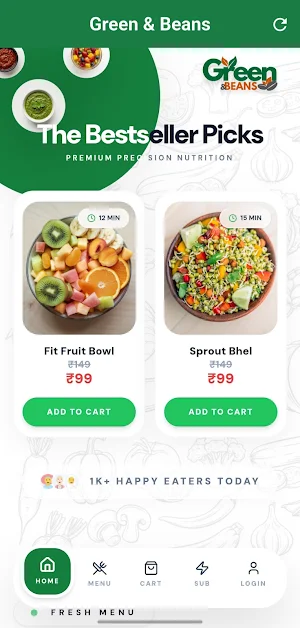 Green & Beans Screenshot 2