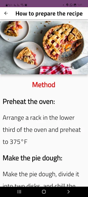 Raspberry Pie Recipe Screenshot 1