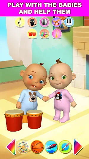 Talking Baby Twins Newborn 2 Screenshot 0