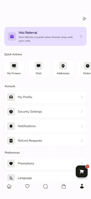 Misi Order Hub Screenshot 2