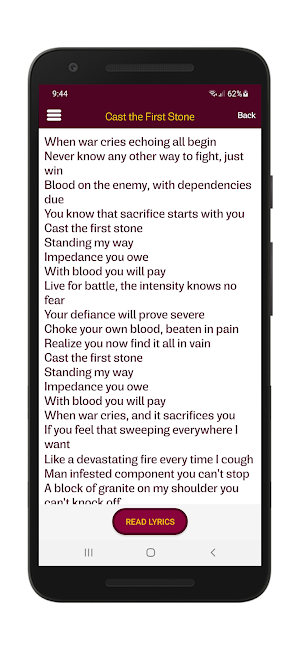 Slayer Lyrics & Wallpapers Screenshot 3