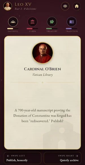 Conclave: Pope Simulator Screenshot 2