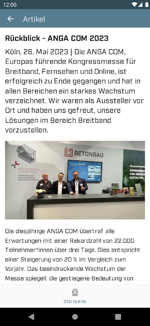 BERTA mobile Screenshot 2
