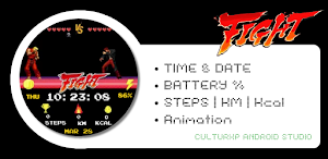 Fighter Animated Watch Face Screenshot 1