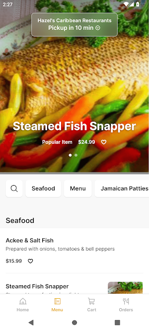 Hazel's Caribbean Restaurants Screenshot 1