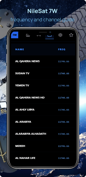 Nilesat  Frequencies 2026 Screenshot 1