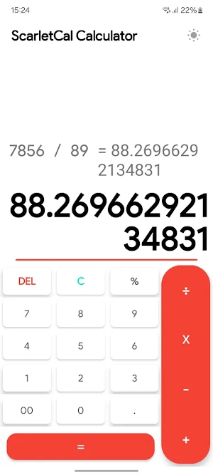 ScarletCal Calculator Screenshot 1