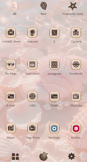 Seashells and Pearls Theme Screenshot 2