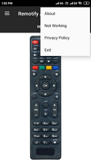 VK Digital Remote Control Screenshot 2