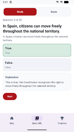 CCSE Spain Citizenship Screenshot 2