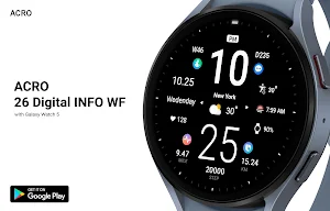 ACRO 26 Digital Info Watchface Screenshot 2