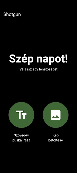 Shotgun app - Puskázz órán Screenshot 0