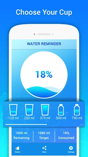 Water Drinking Reminder - Drink Water Reminder App Screenshot 3