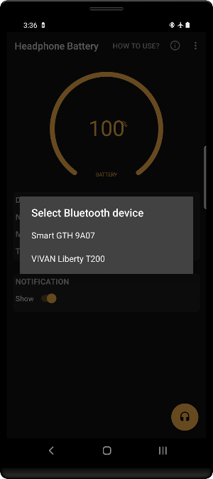 Bluetooth Headphone Battery Screenshot 3