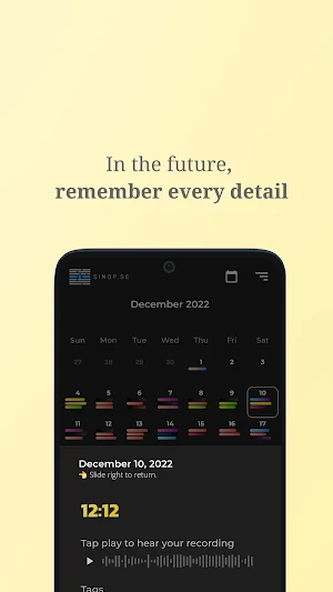 Sinopse: your personal journal Screenshot 3