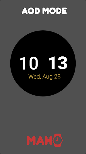 MAHO006 Wear OS Watch Face Screenshot 3