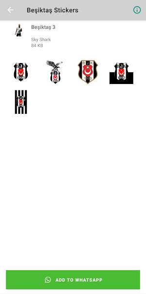 Beşiktaş Stickers Screenshot 0