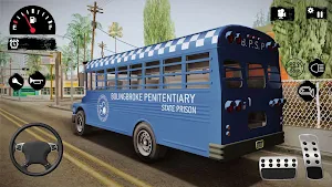 Police Bus Simulator Transport Driving Free Game Screenshot 3