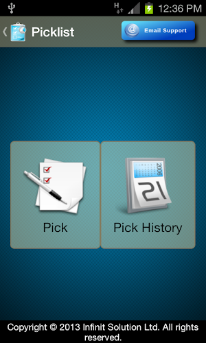 Inventory Picklist Screenshot 0