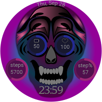 Skull Digital watch face